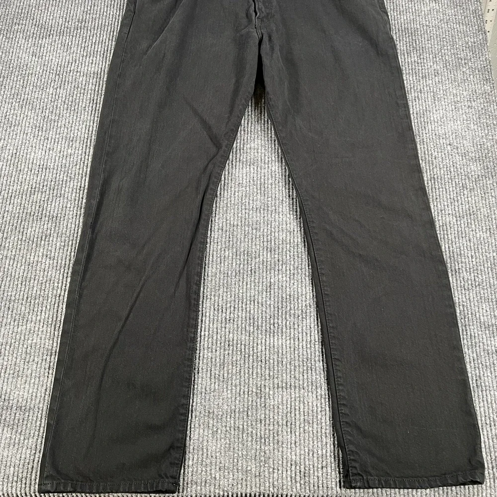 Polo Ralph Lauren Jeans Mens 36x32 Black Hampton Straight Leg Denim Selvedge